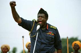 Forest Whitaker as Idi Amin in  THE LAST KING OF SCOTLAND