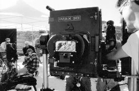 IMAX 3D FILM CAMERA on the set of T-REX: BACK TO THE CRETACE