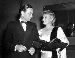 Film director DAVID LEAN and his wiffe actress ANN TODD atte