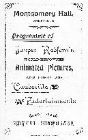 Advertisement from a programme for a film performance organi