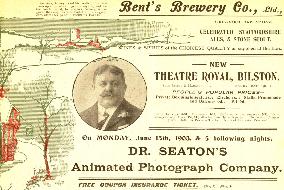 A section of a programme for DR SEATON'S ANIMATED PHOTOGRAPH
