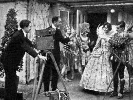 H GRINDELL-MATTHEWS directing one of his speaking pictures f