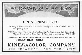 KINEMACOLOR     US trade advertisement 1913