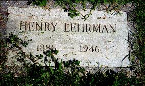 The grave of HENRY 'Pathe' LEHRMAN in the Hollywood Cemetery