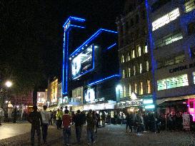 The front of the ODEON CINEMA, LEICESTER SQUARE, LONDON at s