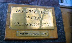 Plate outside the BRITISH BOARD OF FILM CLASSIFICATION, 3 So