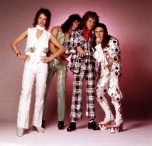 FLAME (BR1975) L-R, JIM LEA,  DON POWELL,  NODDY HOLDER, DAV