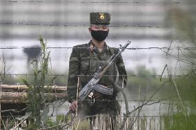 N. Korean border area with China