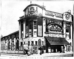 THE PAVILION, BRIXTON seen in 1921 and advertising performan