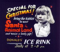 CINEMA SLIDE ADVERTISING DONALD'S ICE RINK, SPRING GARDEN, A