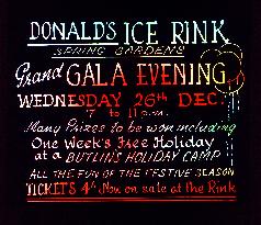 CINEMA SLIDE ADVERTISING DONALD'S ICE RINK, SPRING GARDEN, A