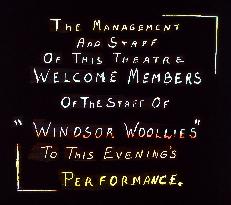 CINEMA ANNOUNCEMENT SLIDE WELCOMING TO A CINEMA IN WINDSOR A