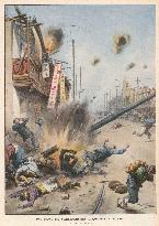 JAPAN BOMBARDS SHANGHAI