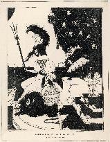 Satire on art of Aubrey Beardsley