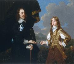 Charles I, King of England, with his son James, Duke of York