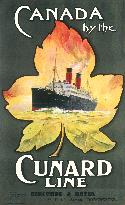 Canada by the Cunard Line poster