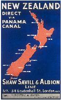 New Zealand travel poster