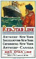 Red Star Line poster