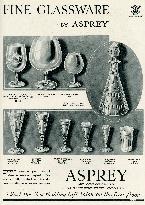 Advert for Asprey glassware 1934