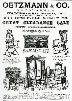 Advert for Oetzmann &amp; Co. Victorian furniture 1900
