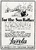 Advert for Beetham Larola skin care protection 1931