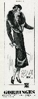 Advert for Gorringes women's dyed fox collar coat 1937