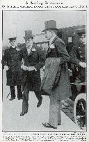 Winston Churchill arriving for his wedding