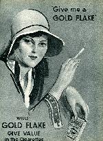 Advert for Gold Flake Cigarettes