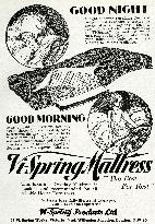 Advert for Vi-spring Mattress 1931