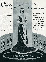 Advert for Ciro jewellery, for coronation 1937