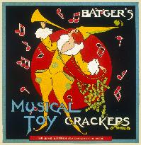 Batgers Musical Toy Crackers label