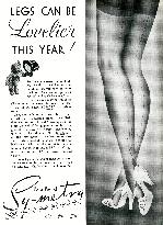 Advert for Symetra Bear Brand stockings 1938