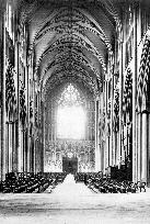 York, Minster, nave west c1880