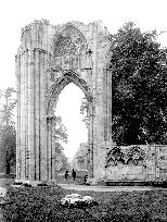 York, St Mary's Abbey, east end c1880