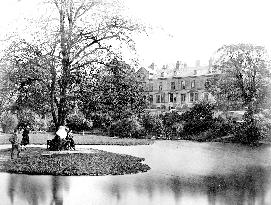 Buxton, Buxton Hall Gardens, the Island c1862
