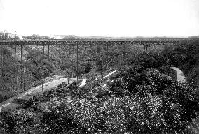 Saltburn-by-the-Sea, the Bridge c1885