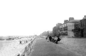 Redcar, the Esplanade c1885