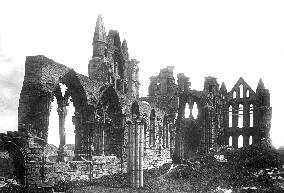 Whitby, the Abbey c1885