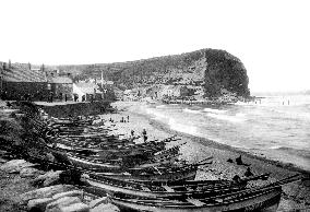 Staithes, the Harbour c1885