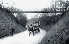 Reigate, Suspension Bridge c1908