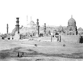 Cairo, tombs in the Southern Cemetery c1857