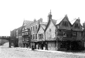 Chester, Bridge Street, the Ship Inn 1888