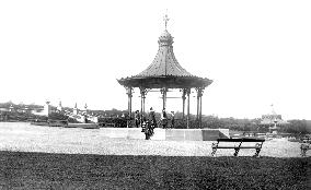 Newcastle upon Tyne, the Park and Bandstand 1888