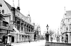 Plymouth, the Guildhall and the Post Office 1889