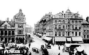 Nottingham, Market Street 1890