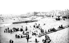 Blackpool, Central Beach 1890