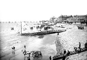 Blackpool, Central Beach 1890