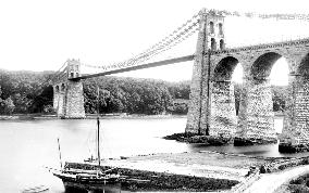 Menai, Suspension Bridge 1890