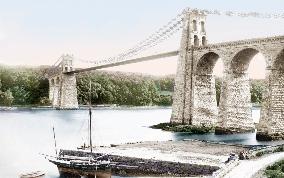 Menai, Suspension Bridge 1890