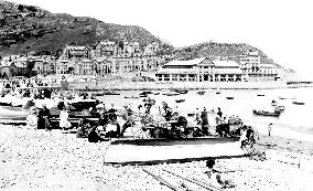 Llandudno, Sands and Pier 1890